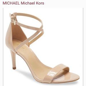 EXCELLENT CONDITION! Micheal Kors Ava Strappy Sandals in Nude!